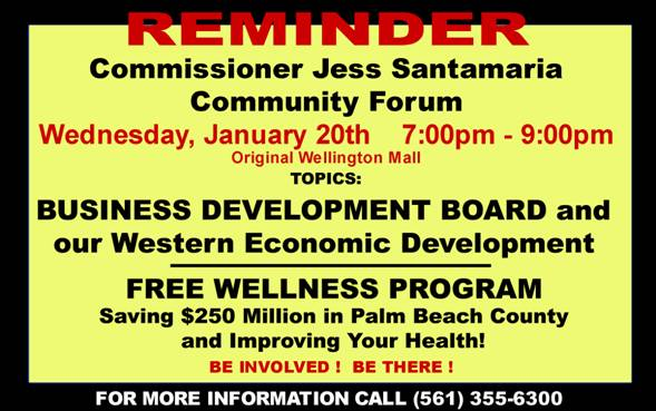 Community Forum Reminder