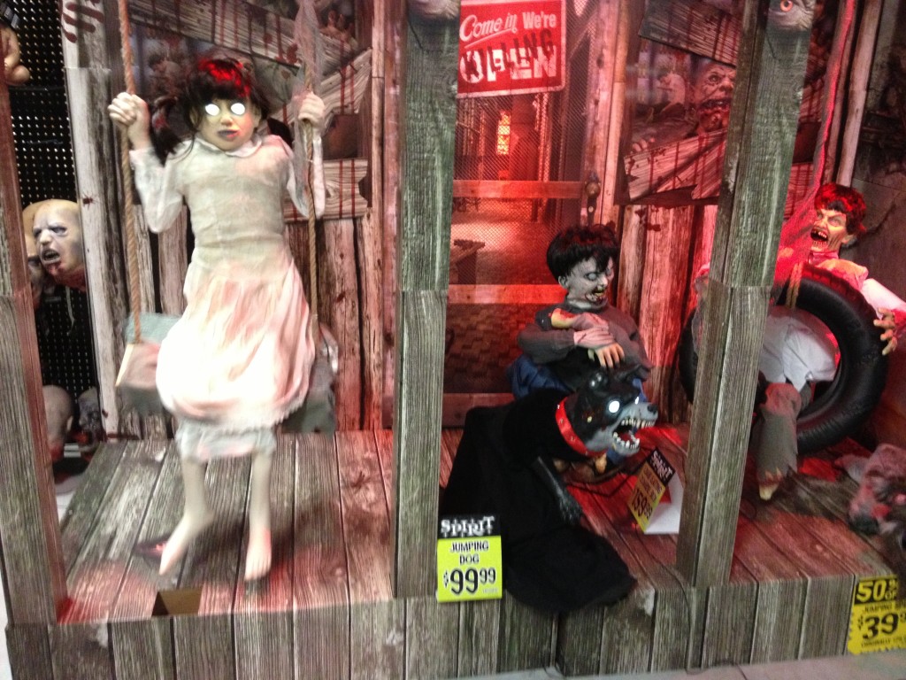 Scary stuff, available at Spirit Halloween store this month